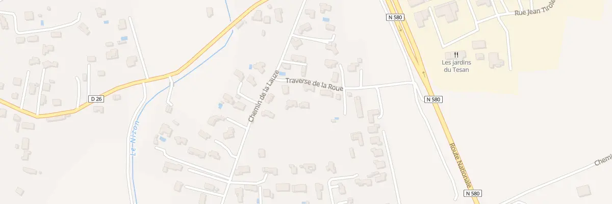 Plan du 44 Tra de la Roue à Saint-Laurent-des-Arbres