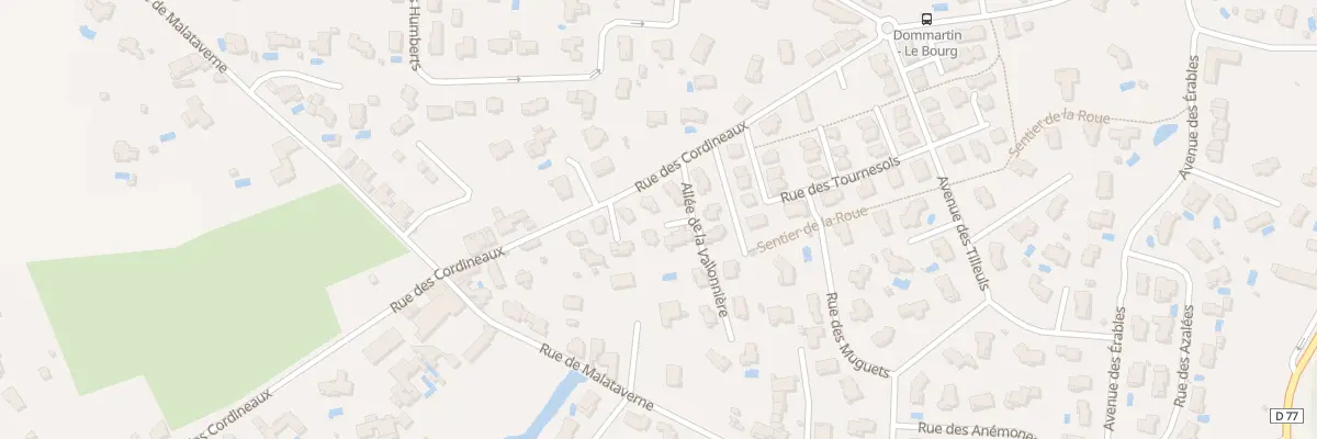 Plan du 259 Rue des Cordineaux à Dommartin