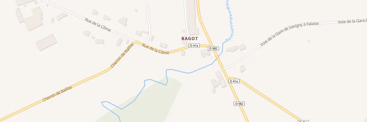 Plan du 9 Bagot Centre à Savigny-sur-Aisne