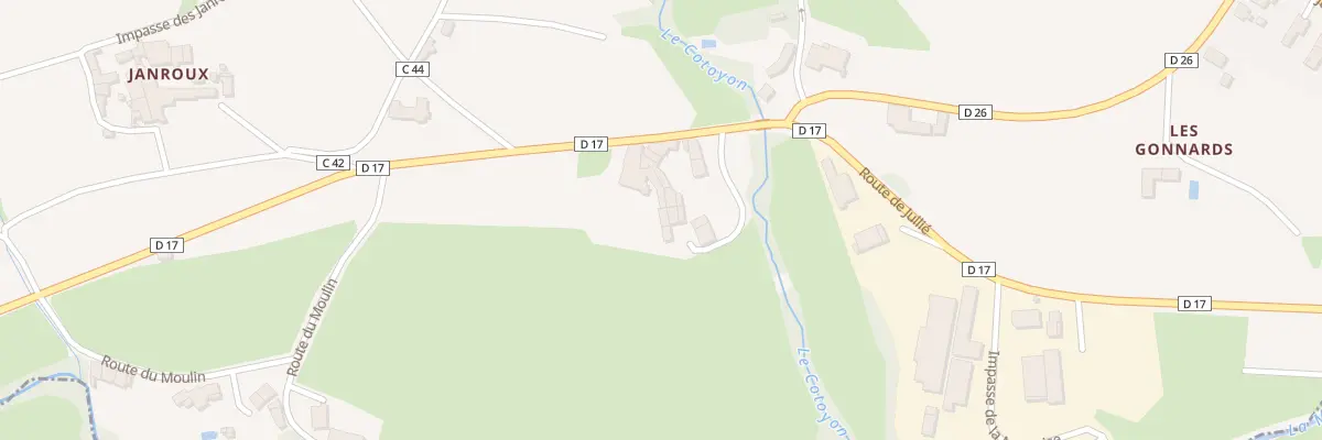 Plan du 1059B Rte de Jullié à Juliénas