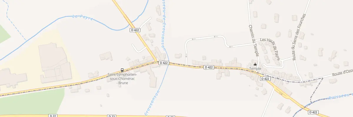 Plan du 220 Rte de Brune à Saint-Symphorien-sous-Chomérac