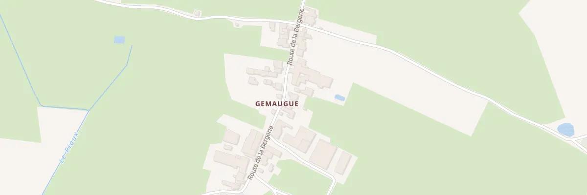 Plan du 13 Rte de la Bergerie à Chapaize