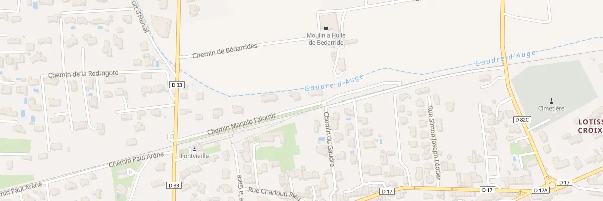 Plan du 5989A Av de Tarascon à Fontvieille
