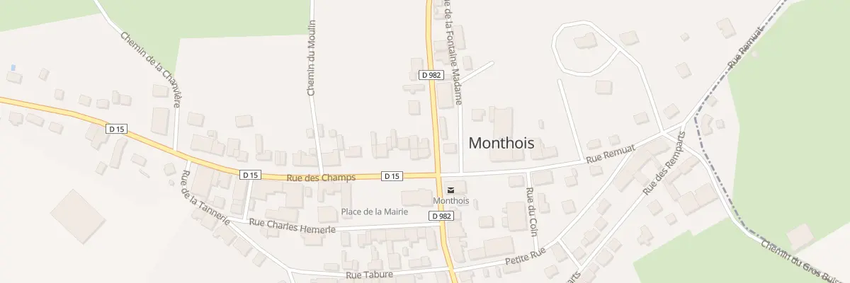 Plan du 1 Rue Jacques d’Allamont à Monthois