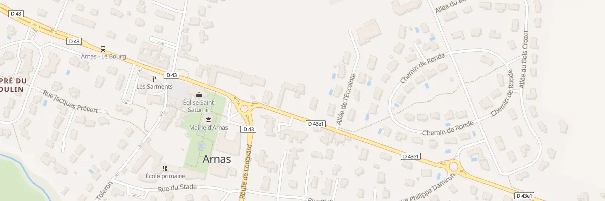 Plan du 55 Rte du Verrier à Arnas