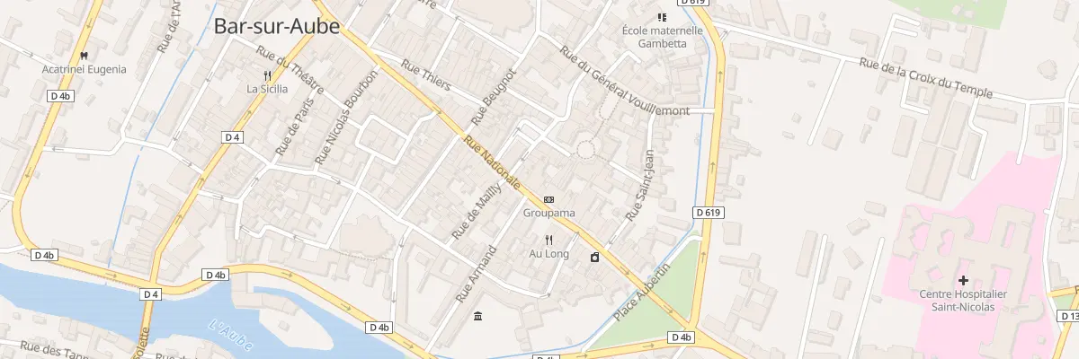 Plan du 30 Rue Nationale à Bar-sur-Aube