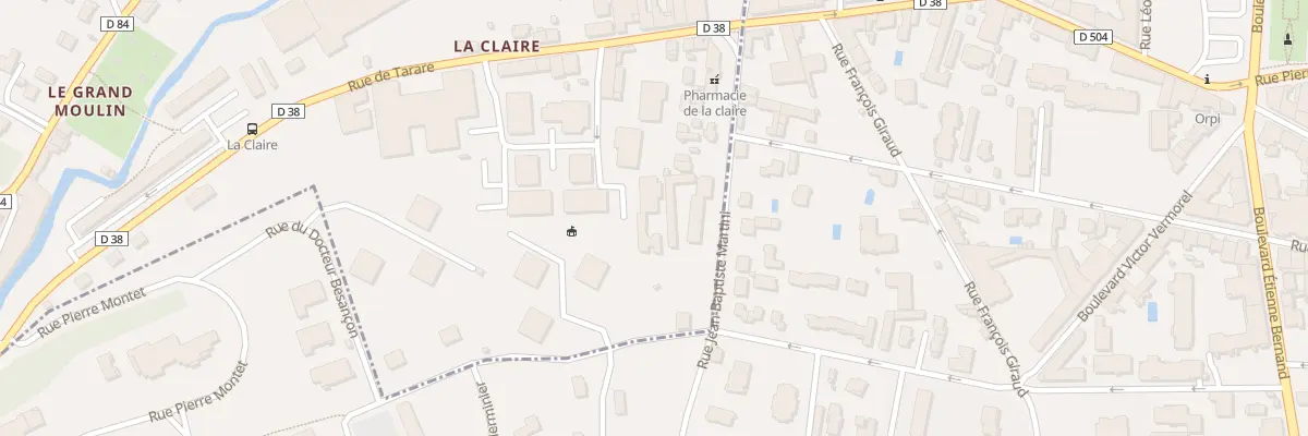 Plan du 262 Rue Jean Baptiste Martini à Gleizé