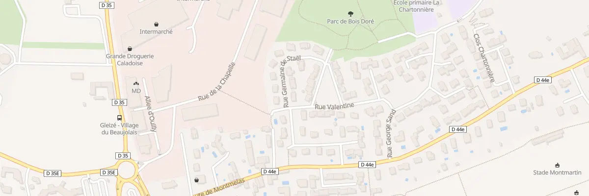 Plan du 1 Rue Germaine de Stael à Gleizé
