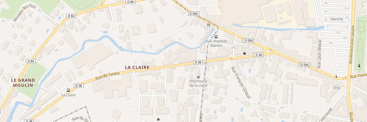 Plan du 256 Rue de Tarare à Gleizé