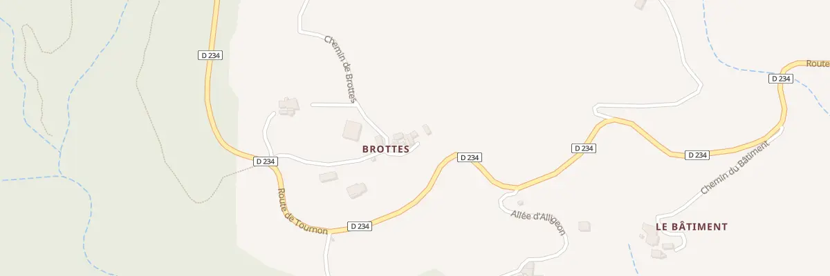 Plan du 200 Che de Brottes à Colombier-le-Vieux