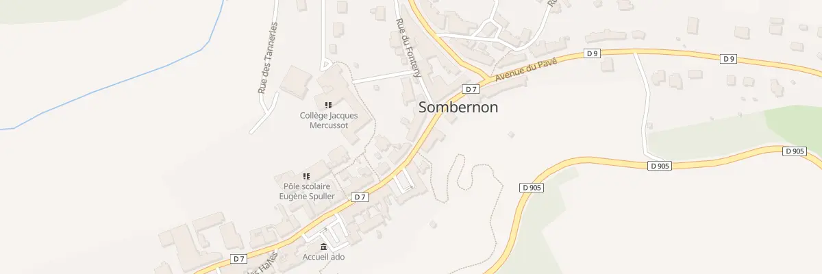 Plan du 19 Rue Ferdinand Mercusot à Sombernon