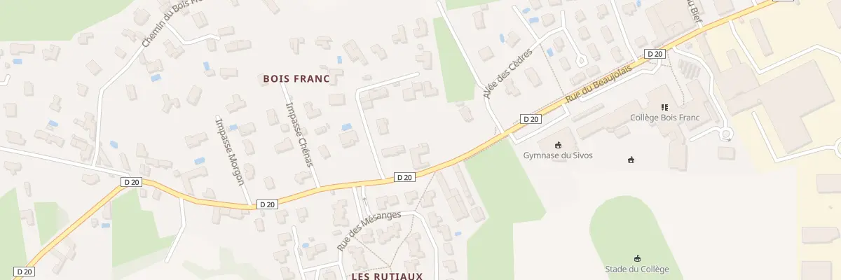 Plan du 832 Rue du Beaujolais à Saint-Georges-de-Reneins