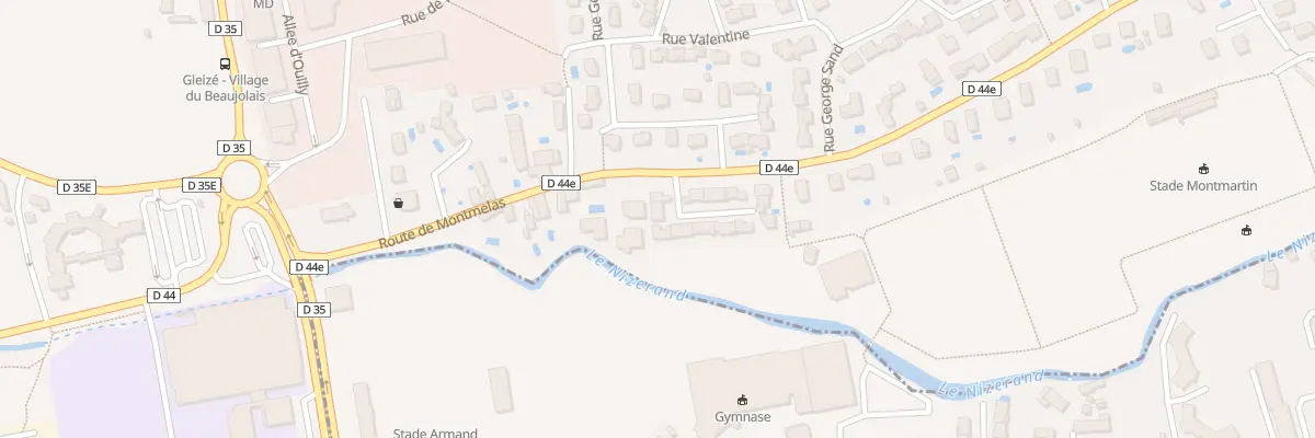 Plan du 821 Rte de Montmelas à Gleizé