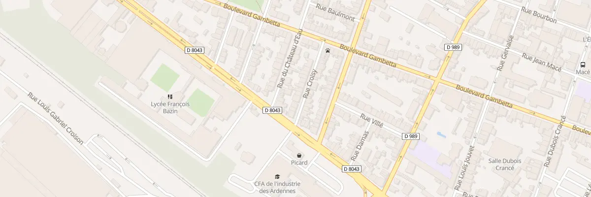 Plan du 24 Rue Croisy à Charleville-Mézières