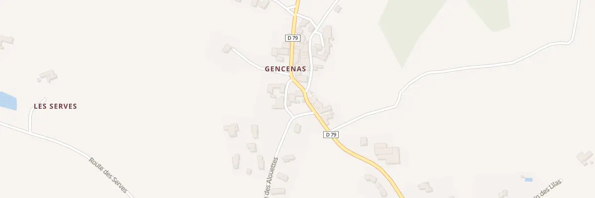 Plan du 5093 Gencenas à Bessey