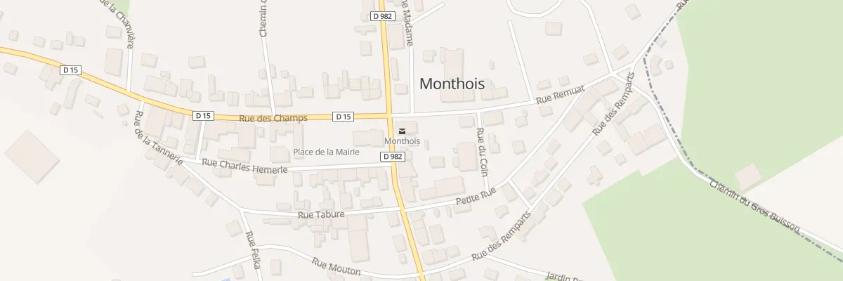 Plan du 7 Rue de l’Argonne à Monthois