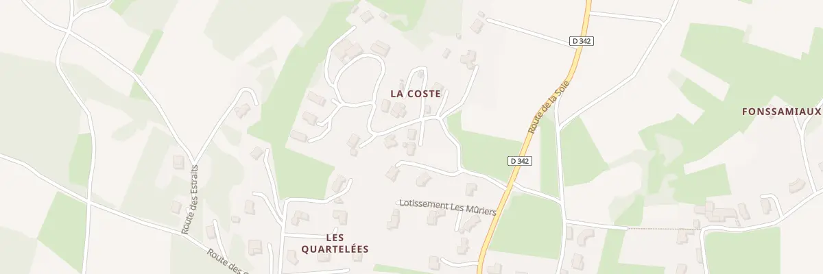 Plan du 5176 La Coste à Vinzieux