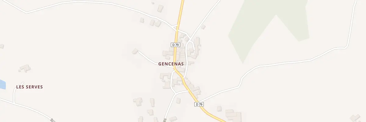 Plan du 9008 Gencenas à Bessey