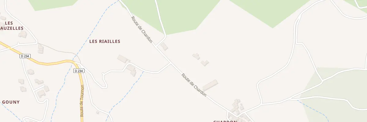 Plan du 615 Rte de Chardon à Colombier-le-Vieux