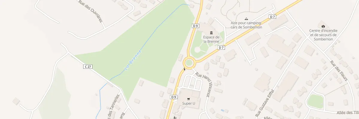 Plan du 45 Av de la Brenne à Sombernon