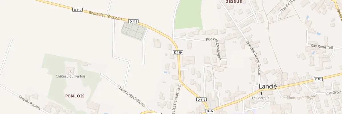 Plan du 202 Rte de Chiroubles à Lancié