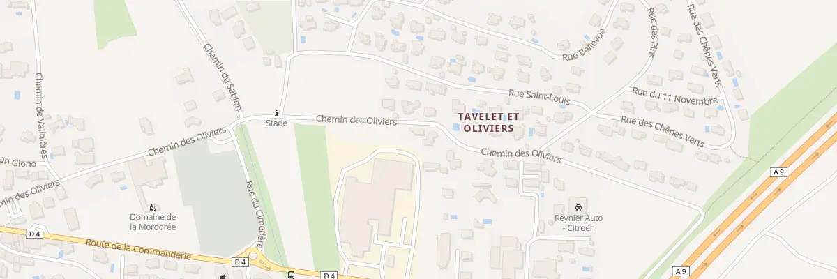 Plan du 558 Che des Oliviers à Tavel