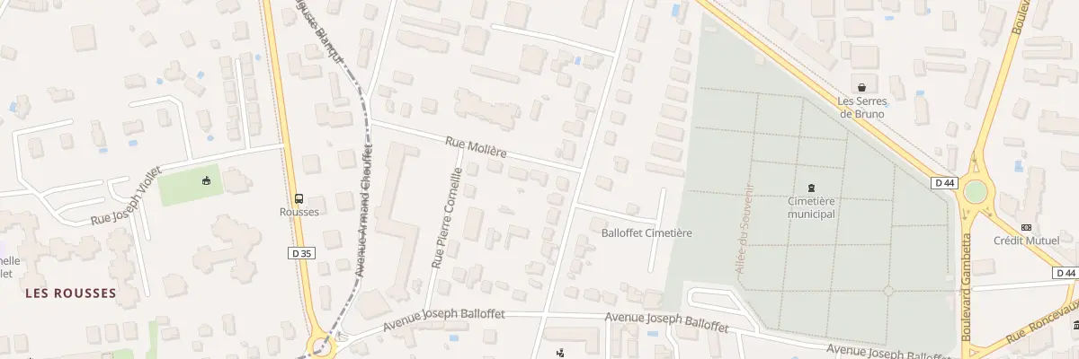 Plan du 29 Rue Molière à Villefranche-sur-Saône
