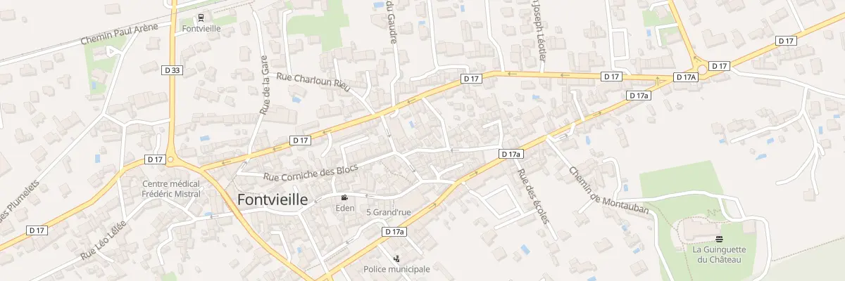 Plan du 74 Rue Fallabreguier à Fontvieille