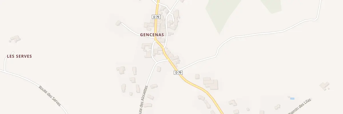 Plan du 2 Rte de Pelussin à Bessey