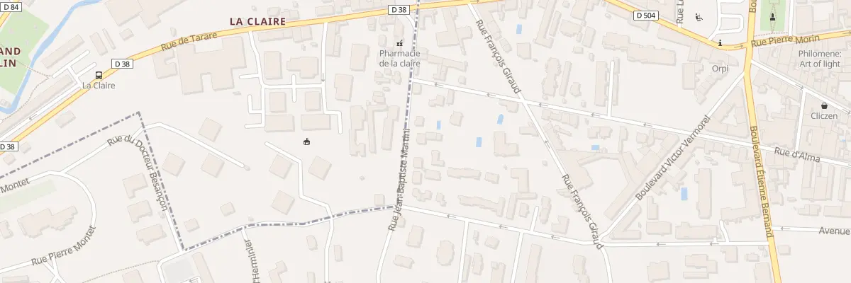 Plan du 253 Rue Jean-Baptiste Martini à Villefranche-sur-Saône