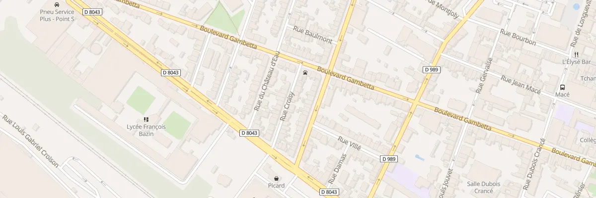 Plan du 11 Rue Croisy à Charleville-Mézières