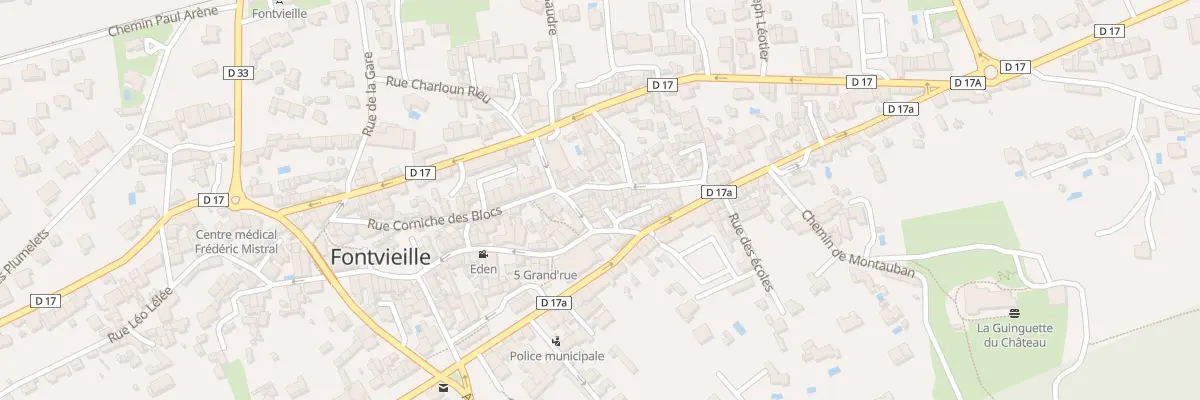 Plan du 25 Rue Fallabreguier à Fontvieille