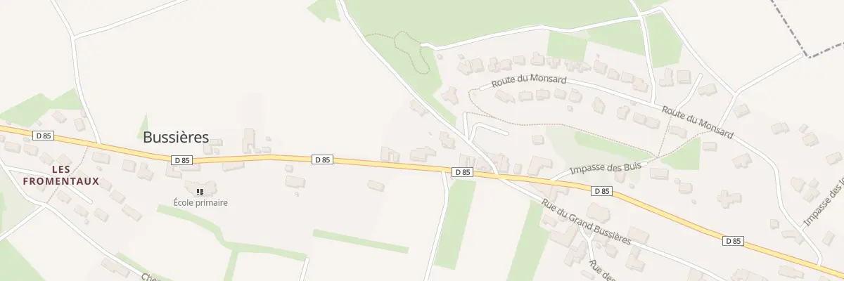 Plan du 1293 Rte Alphonse de Lamartine à Bussières