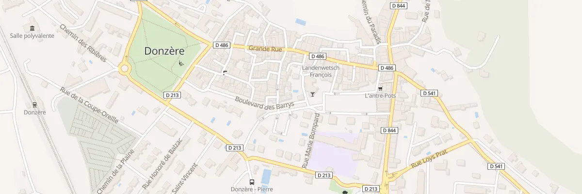 Plan du 1 Bd des Barrys à Donzère