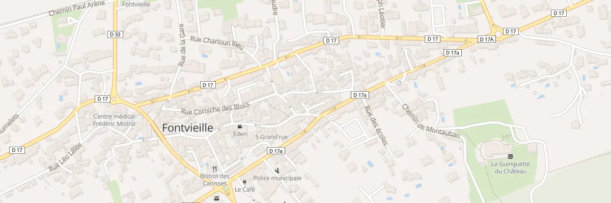 Plan du 5312 Rue Fallabreguier à Fontvieille