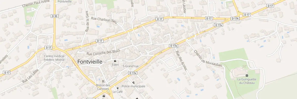 Plan du 17 Rue du Puits de Passet à Fontvieille