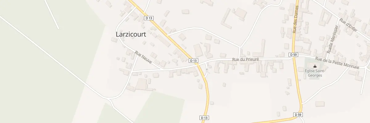 Plan du 2 Rue Neuve à Larzicourt