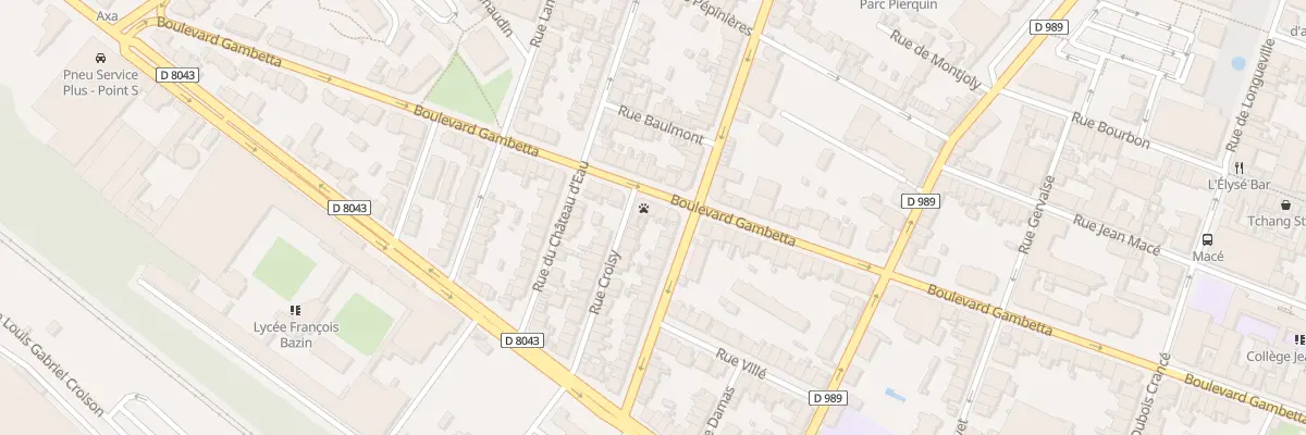 Plan du 99 Bd Gambetta à Charleville-Mézières