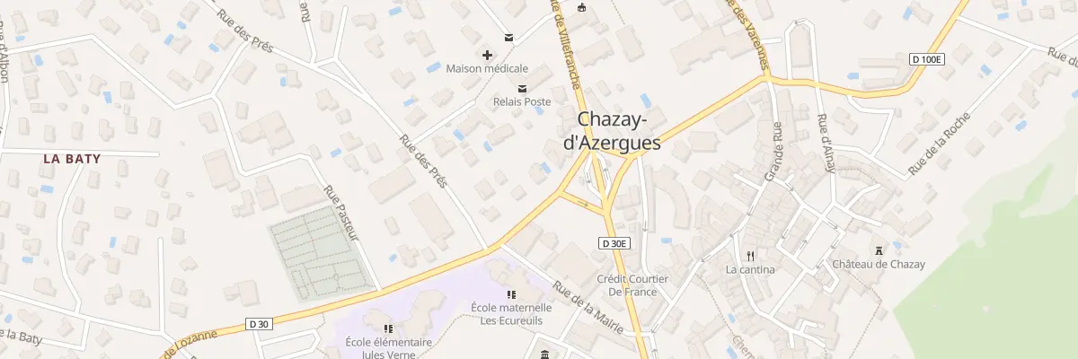 Plan du 8 Rte de Lozanne à Chazay-d’Azergues