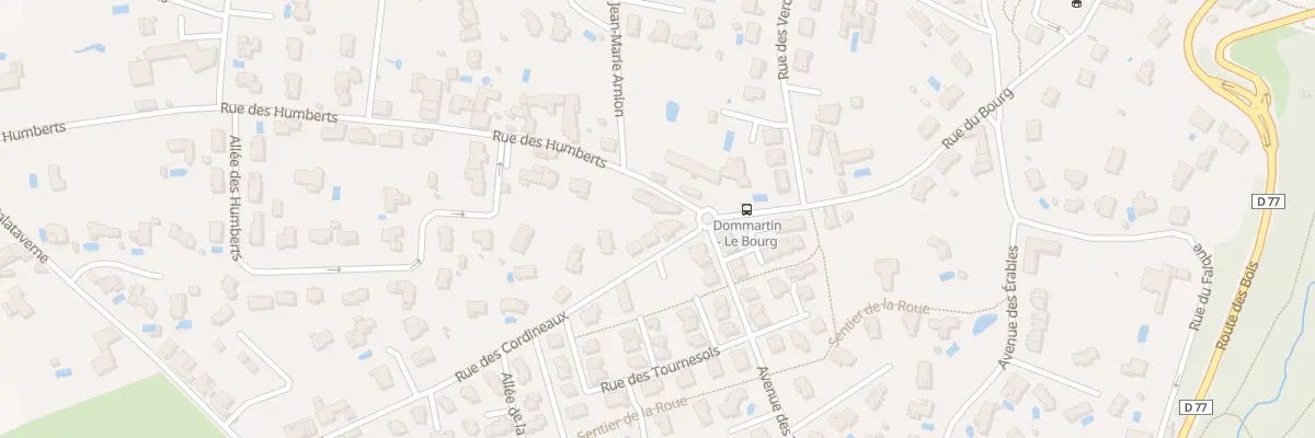 Plan du 29 Rue des Humberts à Dommartin