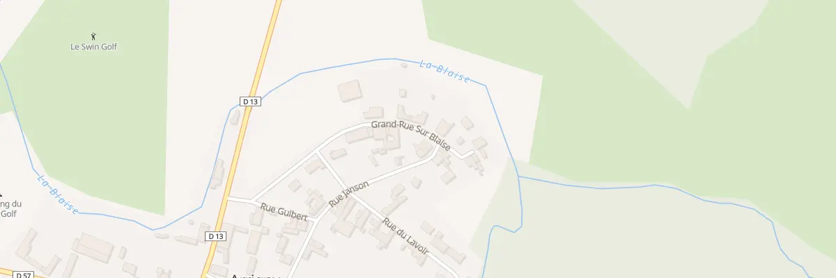 Plan du 14 Gr Grande Rue sur Blaise à Arrigny