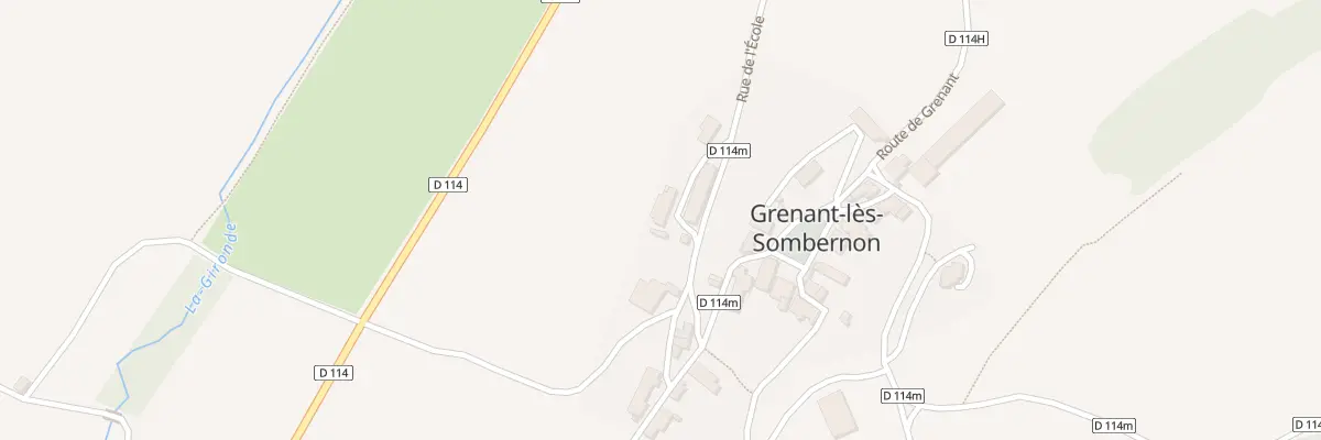 Plan du 7 Rue de l’École à Grenant-lès-Sombernon