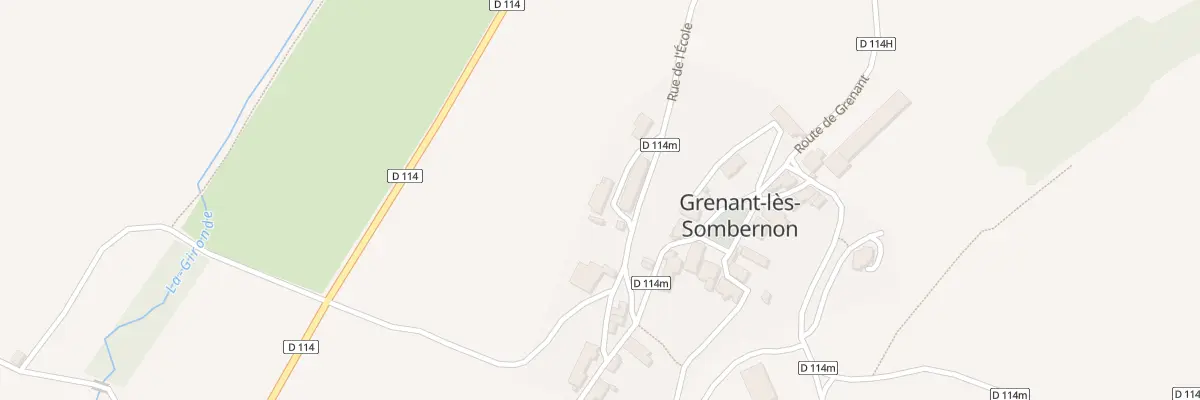 Plan du 9 Rue de l’École à Grenant-lès-Sombernon