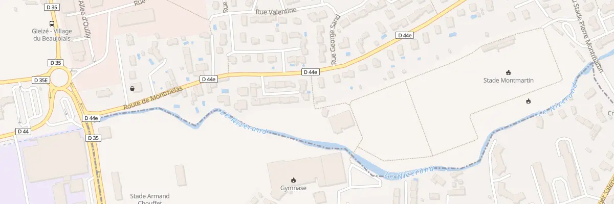Plan du 809 Rte de Montmelas à Gleizé