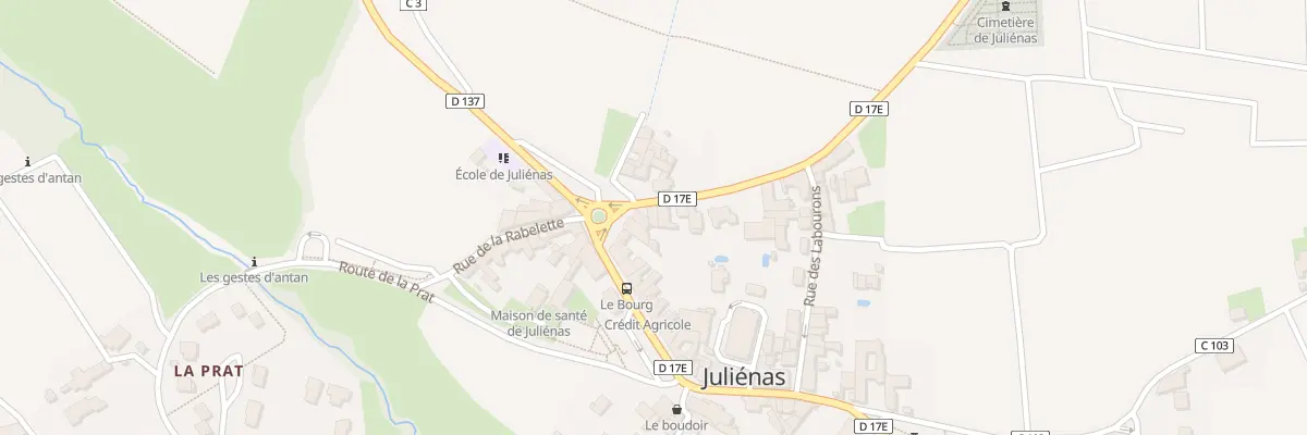 Plan du 2 Rue Evrard à Juliénas