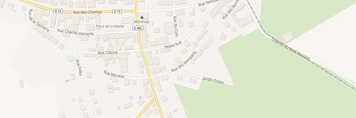 Plan du 10 Rue Petite Rue à Monthois