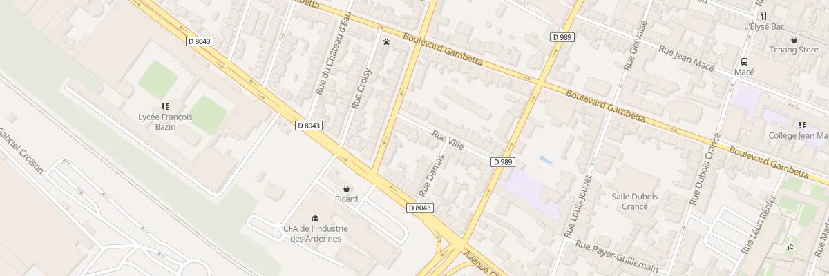 Plan du 19 Rue Villé à Charleville-Mézières