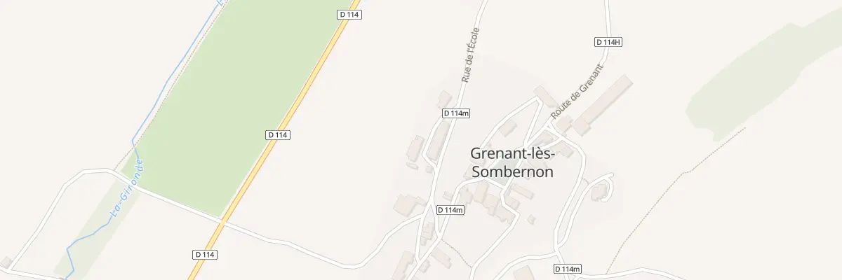 Plan du 13 Rue de l’École à Grenant-lès-Sombernon