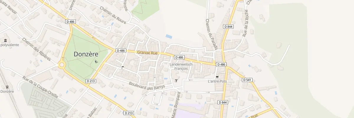 Plan du 33 Grande Rue à Donzère