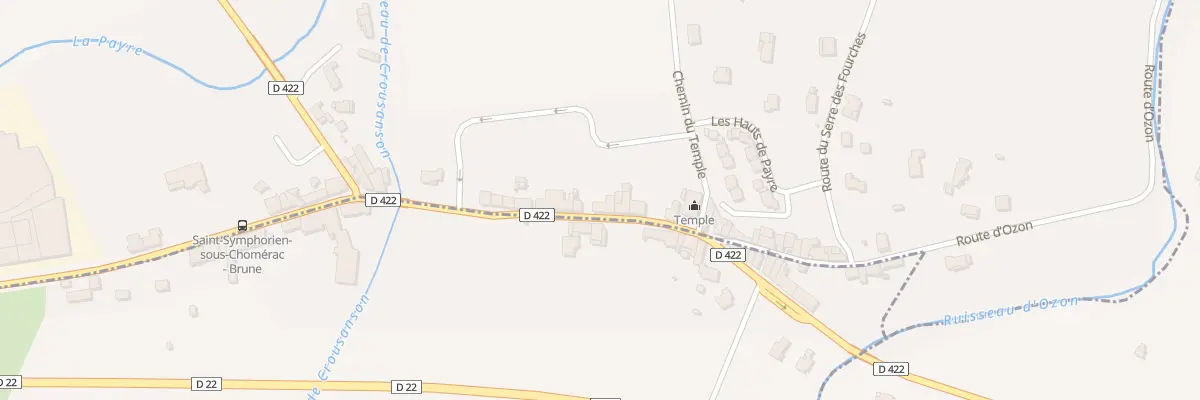 Plan du 70 Rte de Brune à Saint-Symphorien-sous-Chomérac